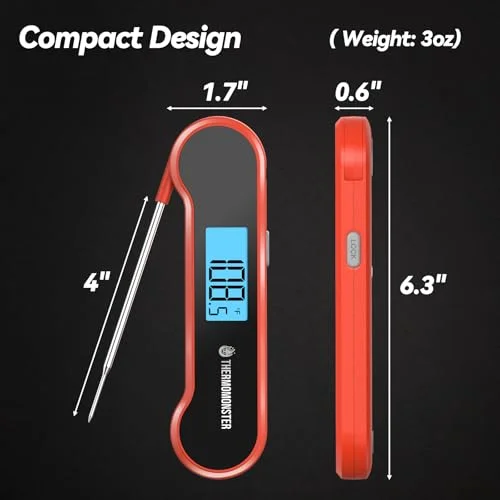 Instant-Read Cooking Thermometer with 0.5-Second Precision