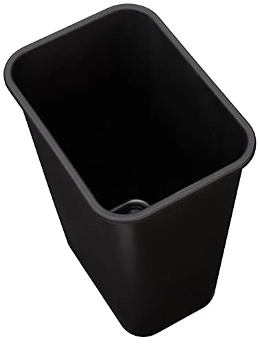 Rectangular Office Trash Can, Easy-Clean, Space-Saving, 10 Gallon